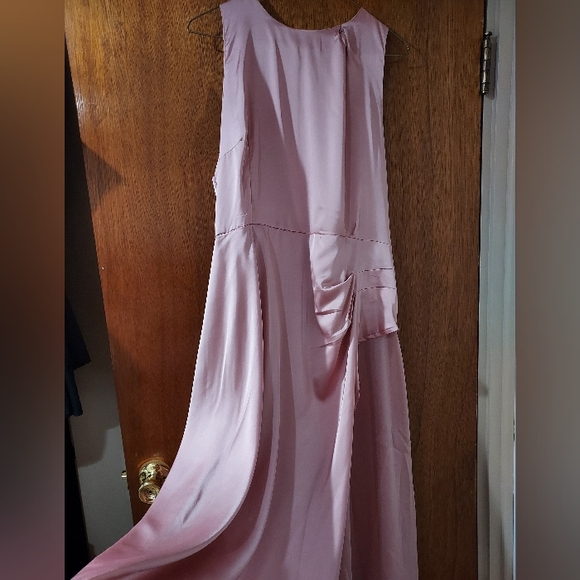 Misslook Floorlength Light Pink Slit Dress (3XL) - Picture 3 of 4
